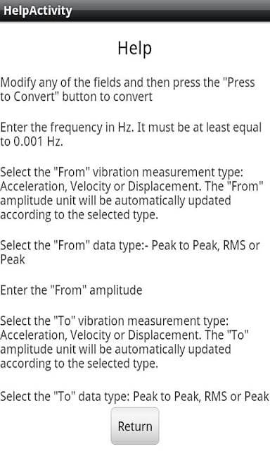 Vibration Unit Converter截图1