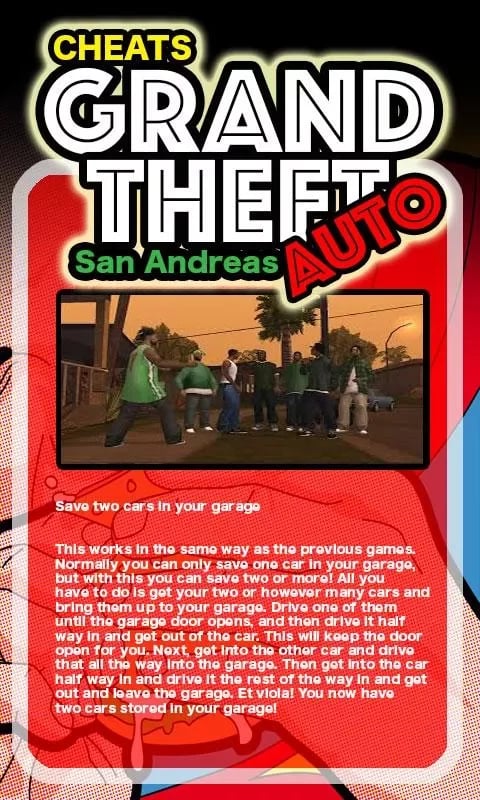 Cheats GTA San Andreas截图4