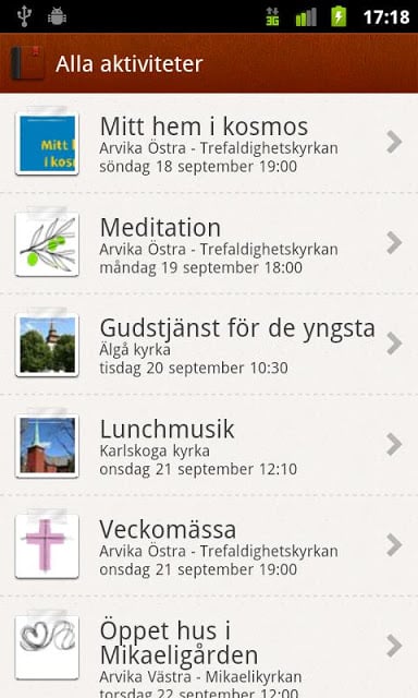 Kyrkguiden Karlstads stift截图2