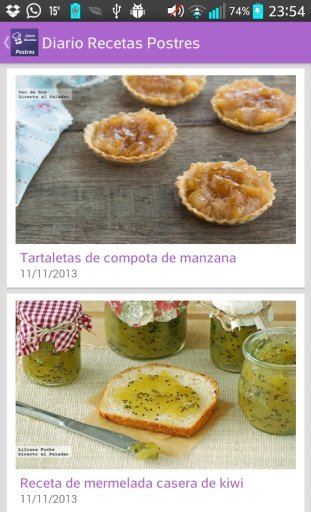 Diario Recetas Postres截图5