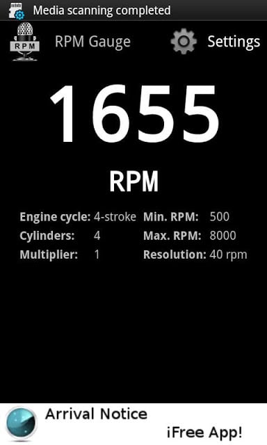 Acoustic Tachometer (RPM)截图1