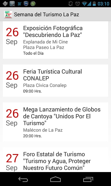 Semana del Turismo La Paz截图2