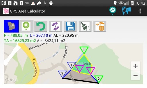 Area Distance Map GPS Tracker截图4