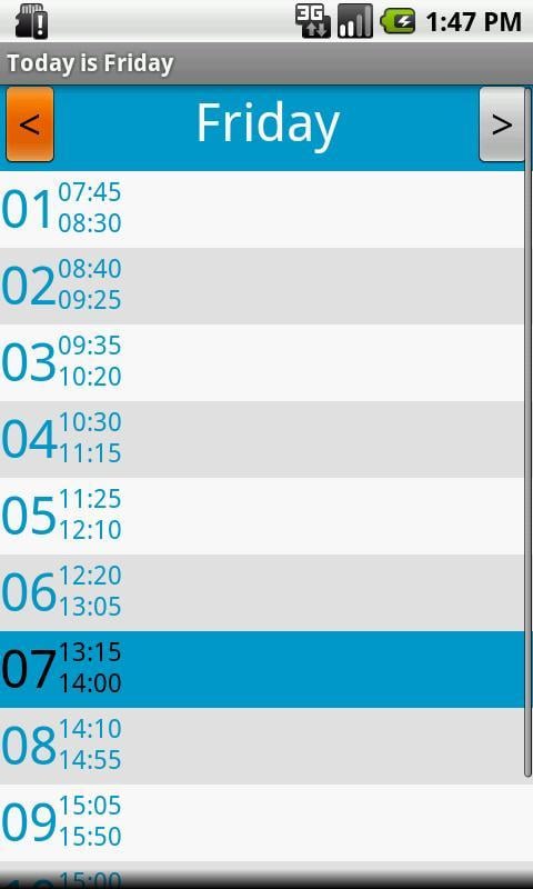 UKZN TimeTable截图2