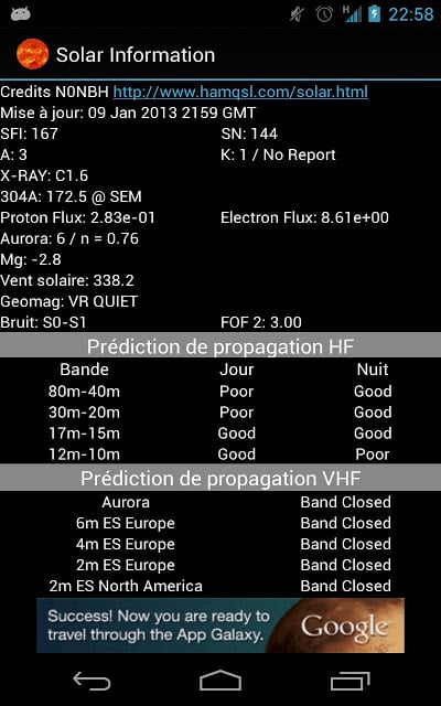 Widget Soleil &amp; Propagation截图1