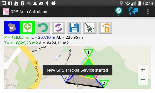 Area Distance Map GPS Tracker截图2