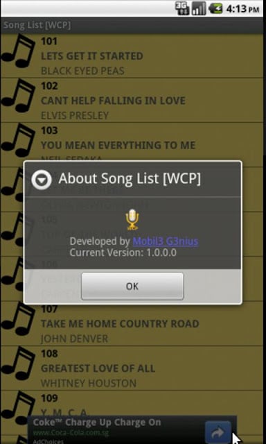 Song List [WCP]截图2