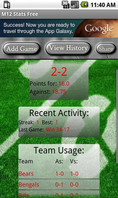 Game History n Stats 4 Madden截图3