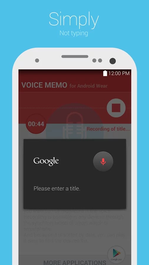 Voice Memo for Android W...截图1