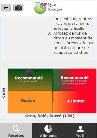 Que Manger mobile截图3