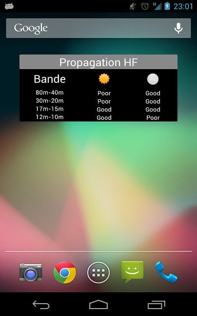 Widget Soleil &amp; Propagation截图2