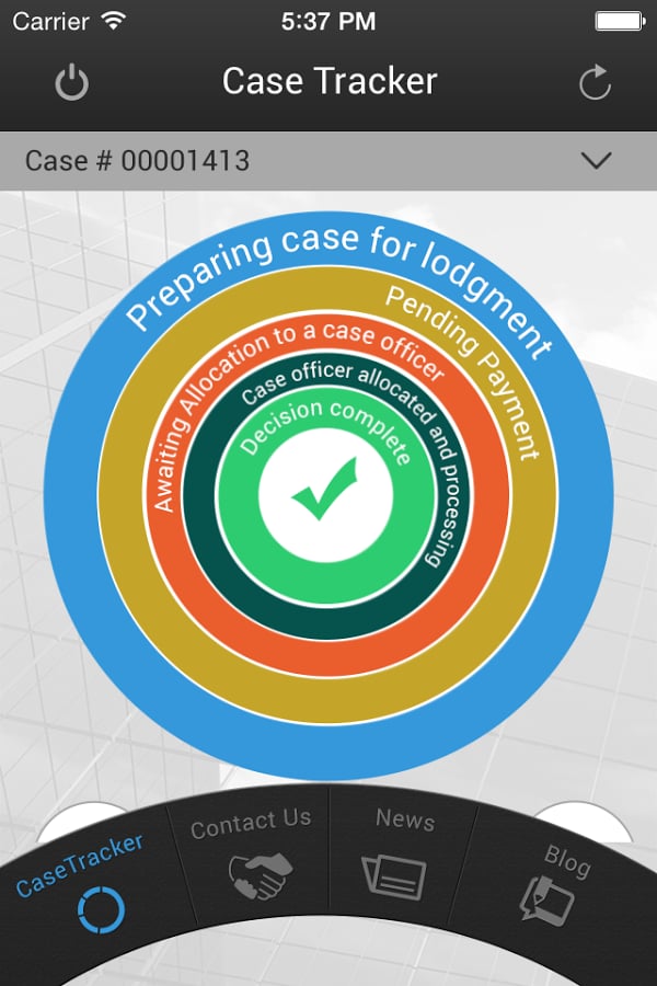 Visa Case Tracker App截图4