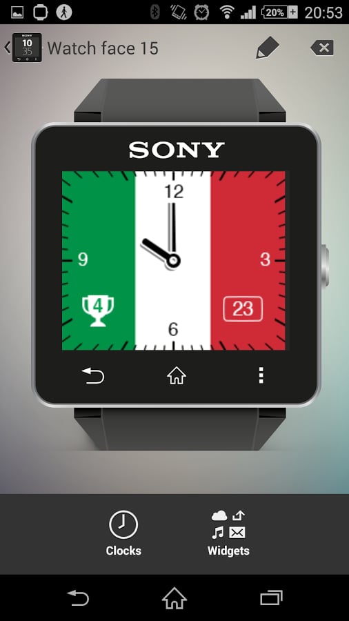 Watchface Italy (Sony SW...截图2