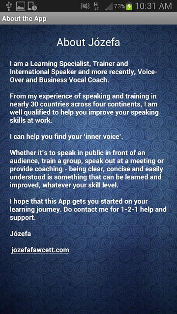 Jozefa's Business Vocal Coach截图1