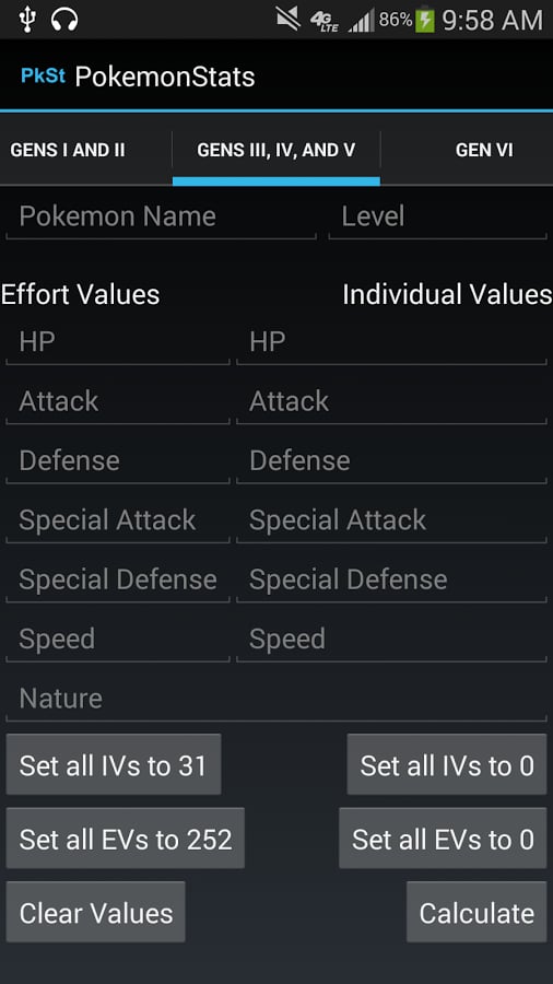 Pokemon Stat Calculator ...截图1