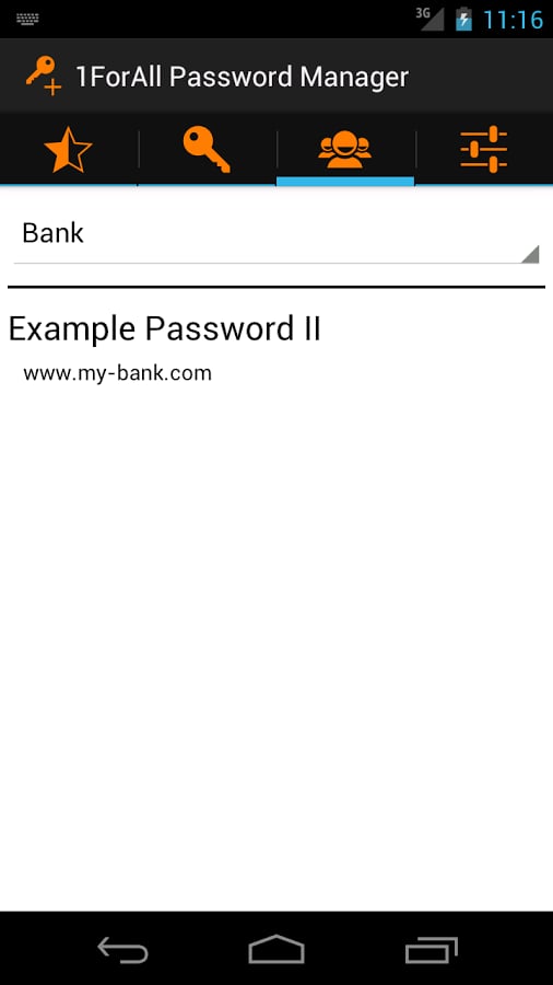 1ForAll Password Manager截图1