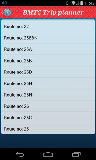 BMTC Trip planner截图9