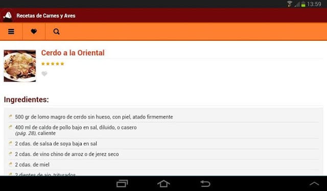 Recetas de Carnes y Aves截图6