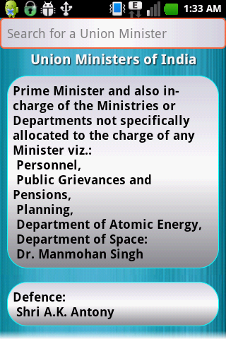 Union Ministers of India截图6