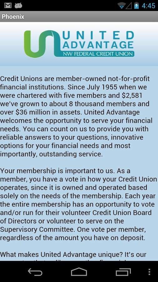 United Advantage NW Federal Cr截图1