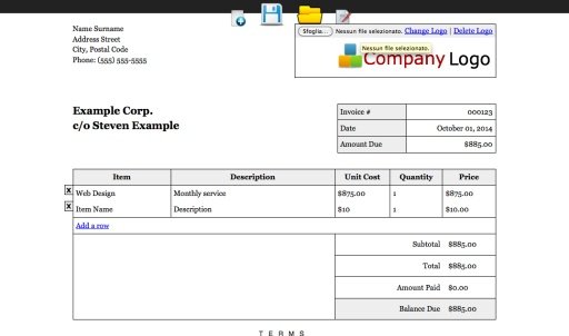 Editable Invoice截图4