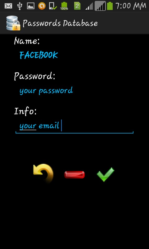 Passwords Database截图7