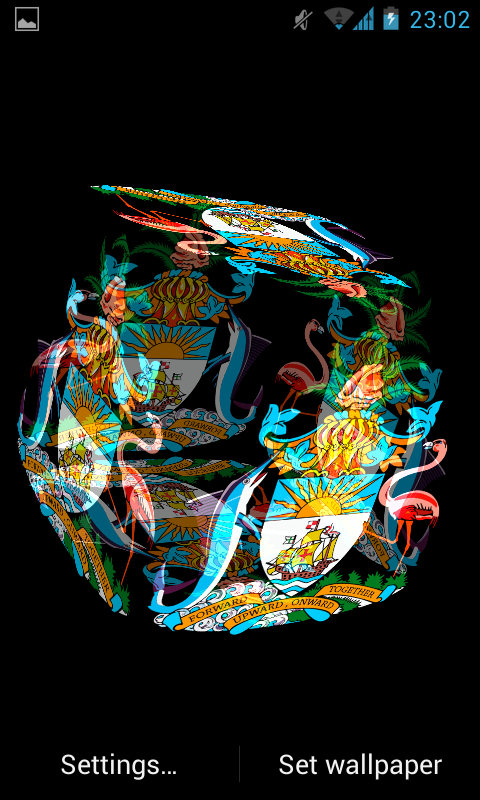 Bahamas Coat Arms LWP 3D截图3