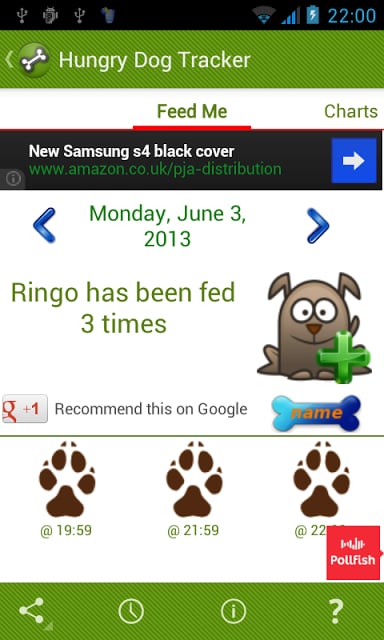 Hungry Dog Tracker &amp; Reminder截图1