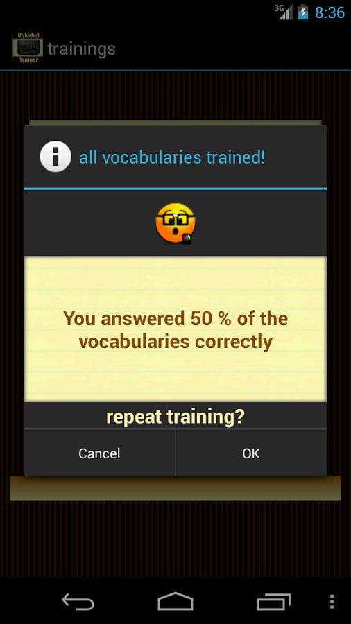 Vocabularytrainer pocket截图5