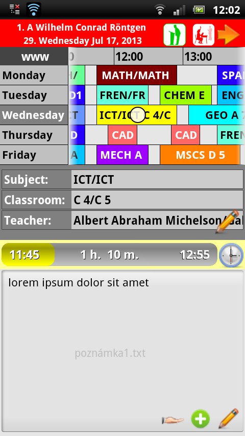 School - timetable截图6