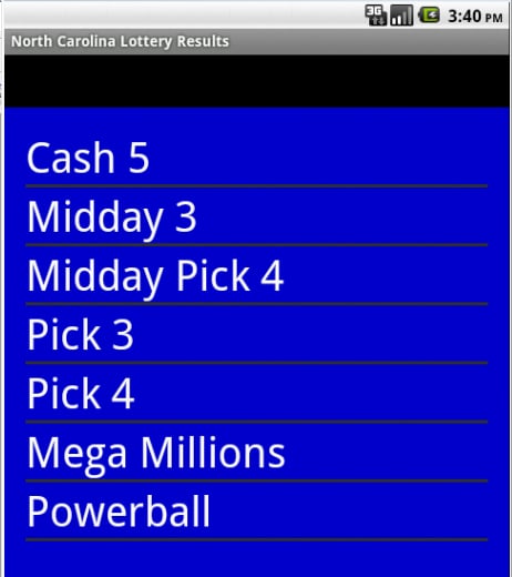 North Carolina Lottery Results截图2