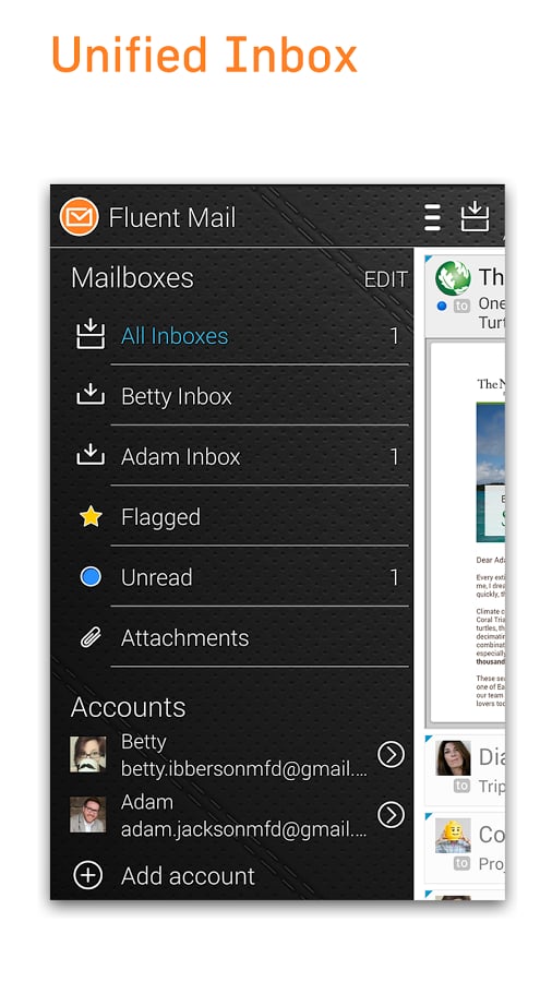 Fluent Mail - email app截图1