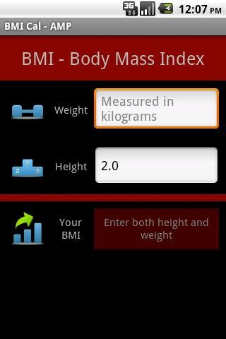 BMI Cal - AMP截图1