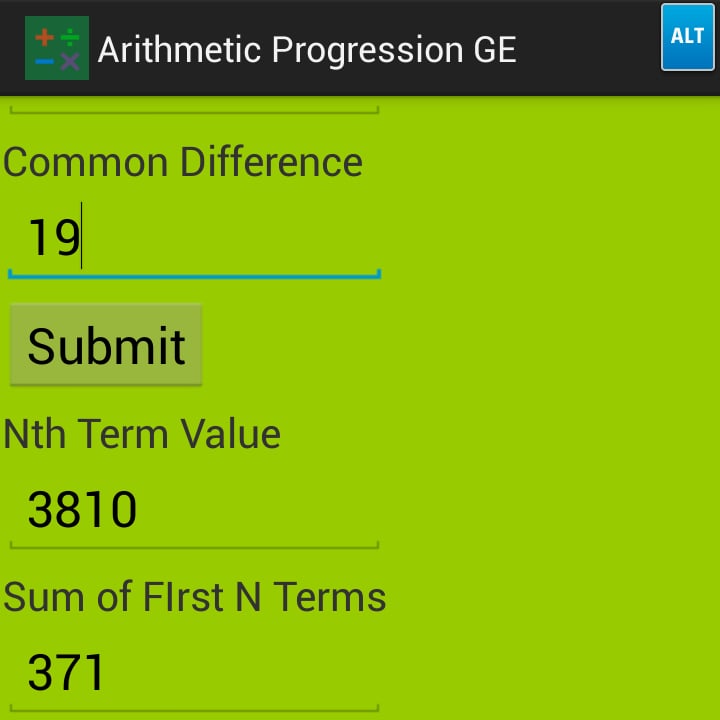 ArithmeticProgression GE截图2