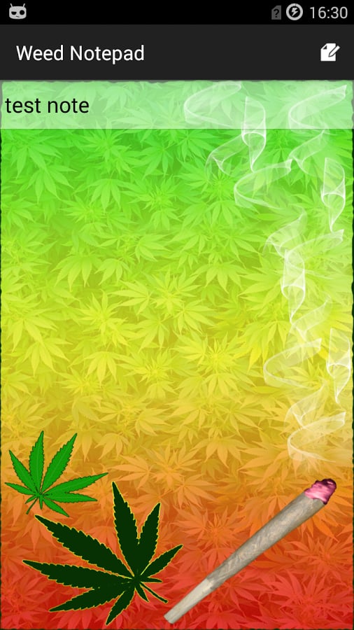 Weed notepad截图2