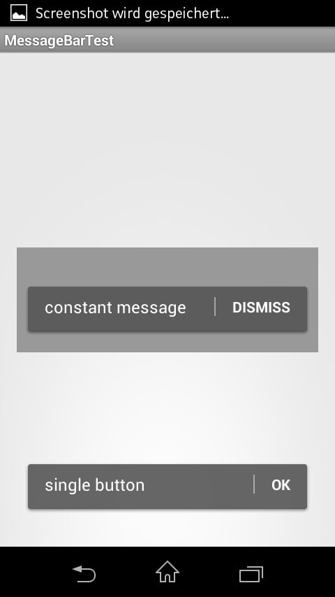 MessageBar Demo (GMail s...截图2