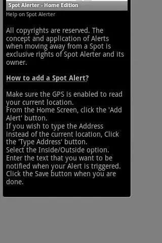 Spot Alerter - Home Edit...截图1