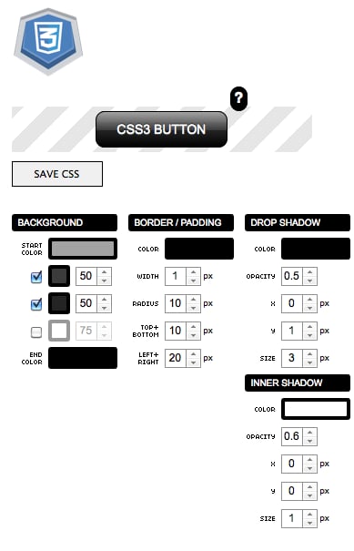 CSS3 button generator截图1