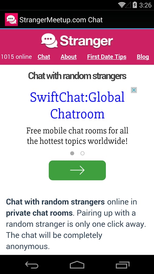 StrangerMeetup.com Chat截图2