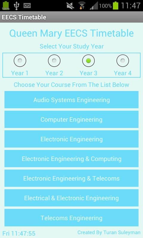 EECS Timetable截图1