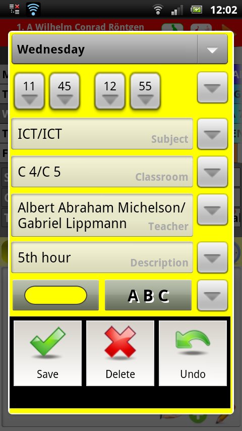 School - timetable截图7