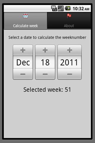 Week Number Calculator截图1