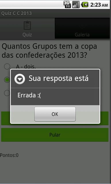 Quiz Copa das C 2013截图3