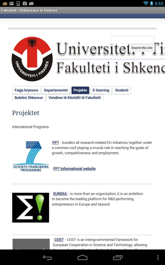 Fakulteti Shkencave te N...截图1