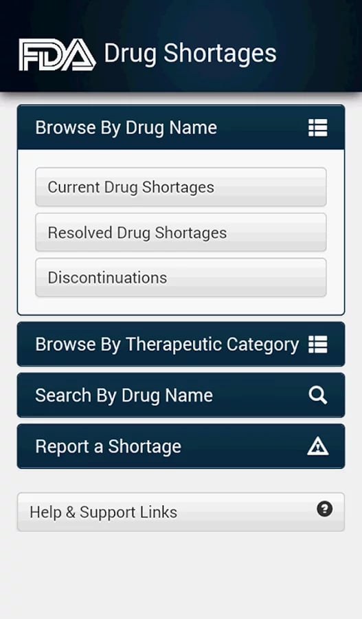 Drug Shortages截图6