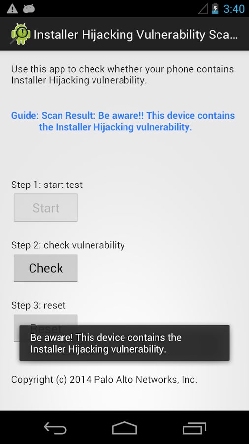 Installer Hijacking Vulnerability Scanner截图5