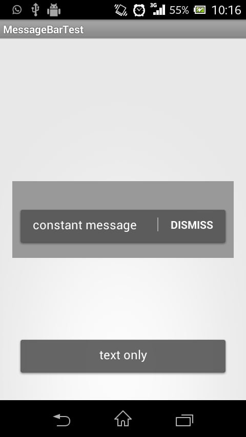 MessageBar Demo (GMail s...截图3