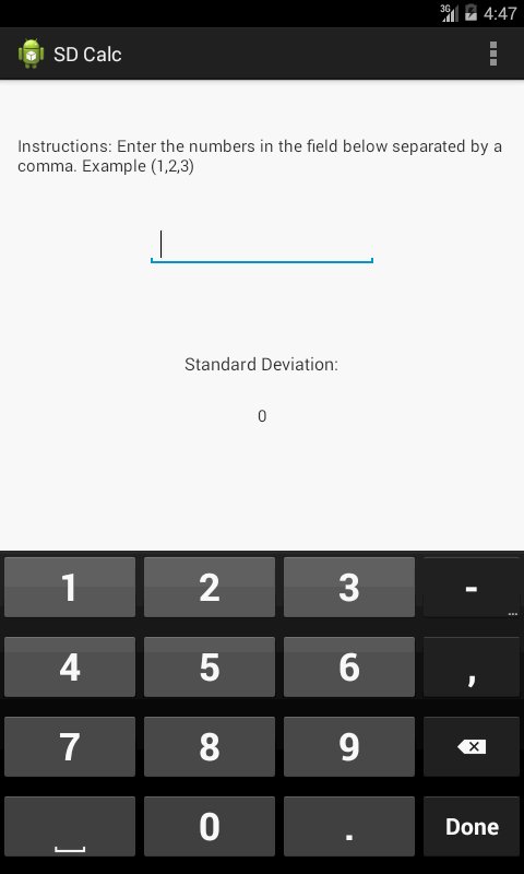 Standard Deviation Calcu...截图2