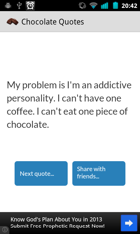 Chocolate quotes截图4