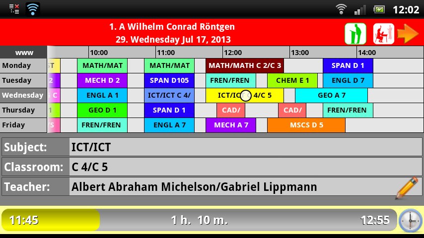 School - timetable截图1